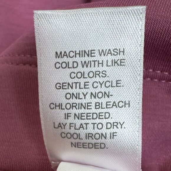 J. Jill Pure Jill Double Knit Seamed Tunic XL Dusty Pink V-Neck A-Line Modest - Picture 6 of 6